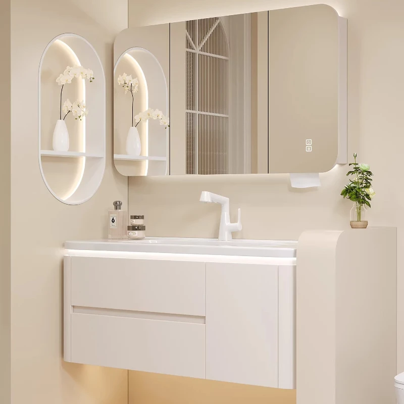 Skincare Storage Bathroom Cabinet Mirror Toilet Sink Vanity Makeup Bathroom Cabinet Luxury Modern Archivadores Trendy Furniture