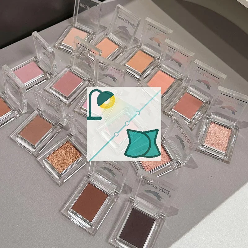 【HERORANGE】아이섀도우 피치 핑크 블러쉬 누드 브라운 페이스 컨투어 방수 롱래스팅 글리터 매트 아이섀도우 프라이머 메이크업