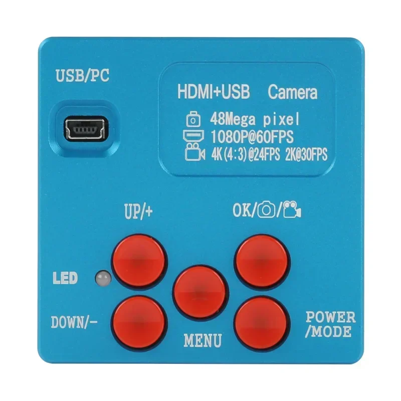 Imagem -03 - Hdmi Usb Câmera de Vídeo Microscópio Zoom 130x C-mount Lente Grande Visão para Reparo do Telefone Aquisição de Imagem Igital 1080p 48mp 4k 2k