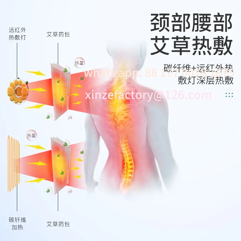 Customizable Massage Mattress Customized Neck Waist Back Lumbar Massage Cushion Multifunctional Full Body Mattress