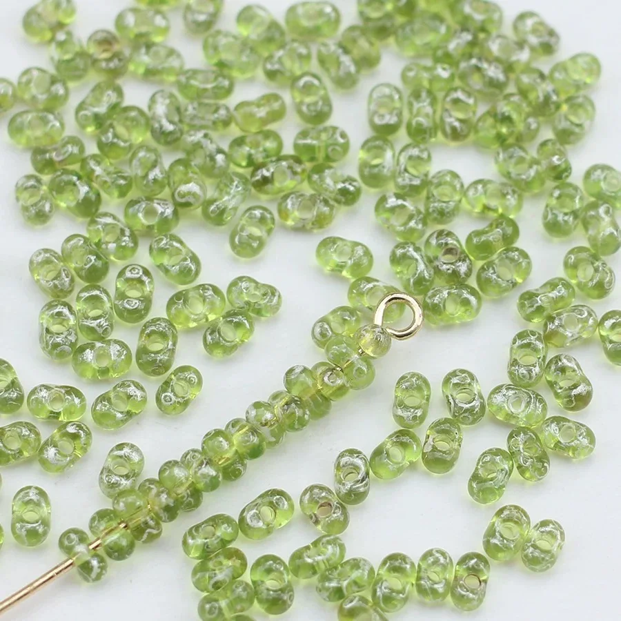 20 grams  2*4mm Handmade Glass Beads Bracelet Necklace Earring Scatter Pieces DIY Semi-finished Production