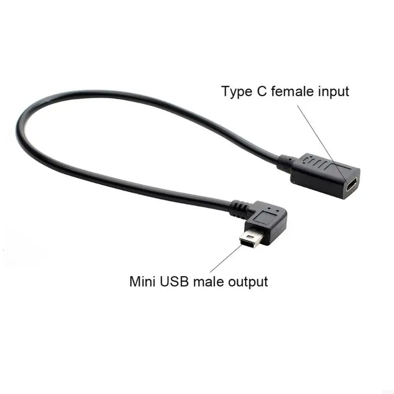 USB C Female to Mini Male Adapter Type C to A Cable Adapter for Phone PC 67JA