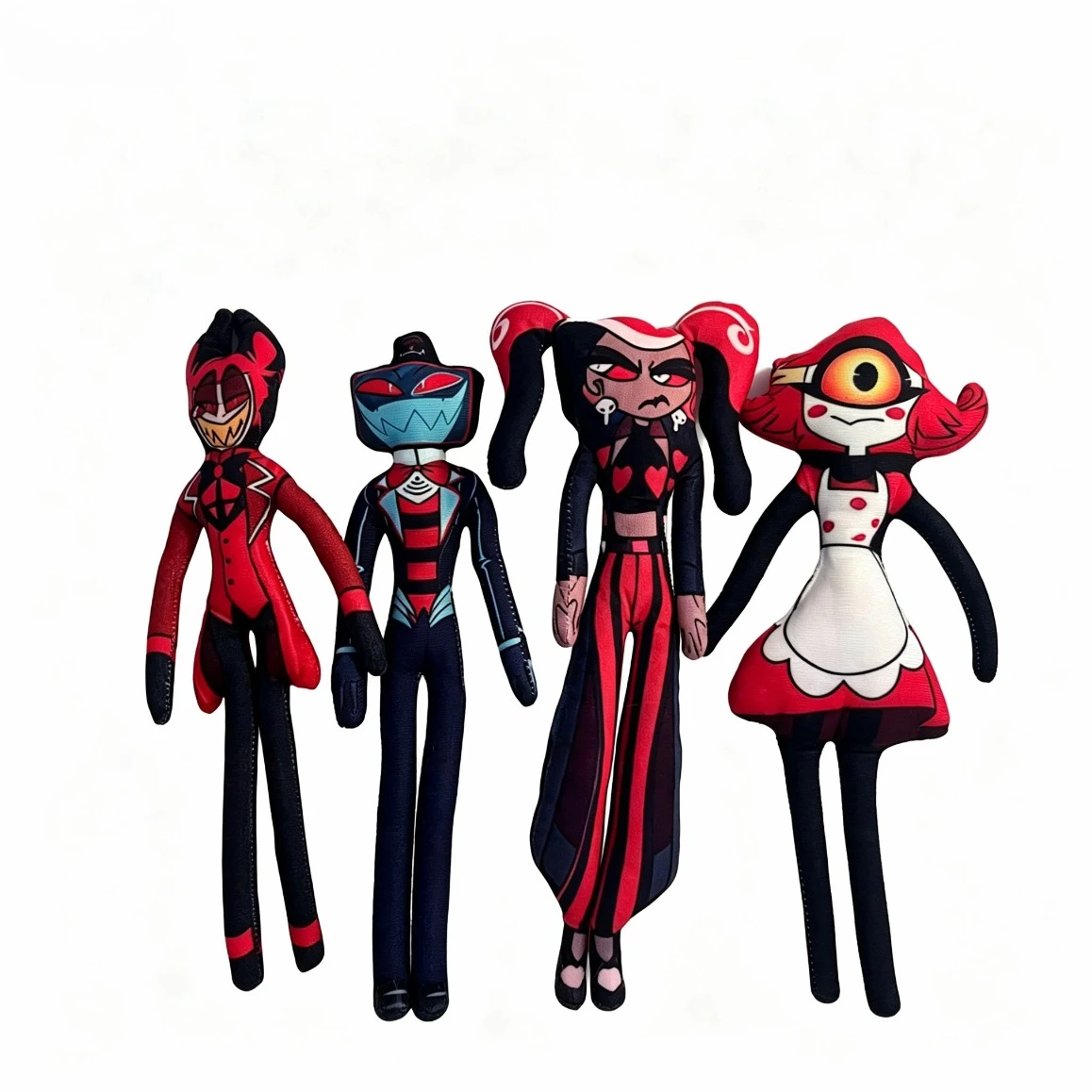 

Alastor Hazbin Hotel Abstract Figure Articulated Poseable Doll With Wire Skeleton Movable Joints Collectible Figurine For Fans