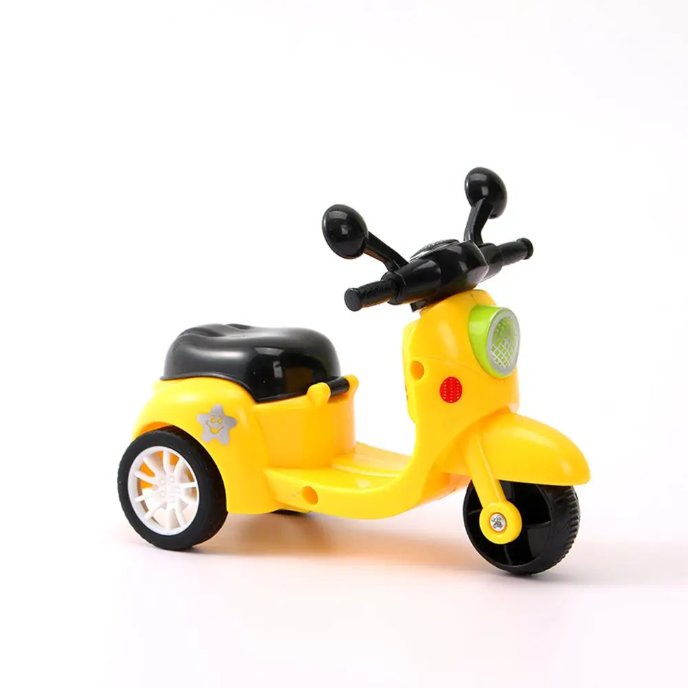 Presentes de aniversário dos desenhos animados aprendizagem precoce simulação modelo da motocicleta bebê puxar para trás carro crianças inércia carro menino brinquedo mini motocicleta