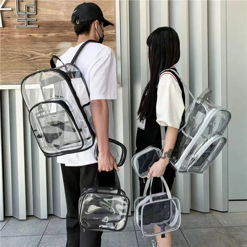 

Transparent PVC Waterproof Beach Vaion Jelly oulder Bag Women's School Bag Storage Bapa Large Size Tote Bag