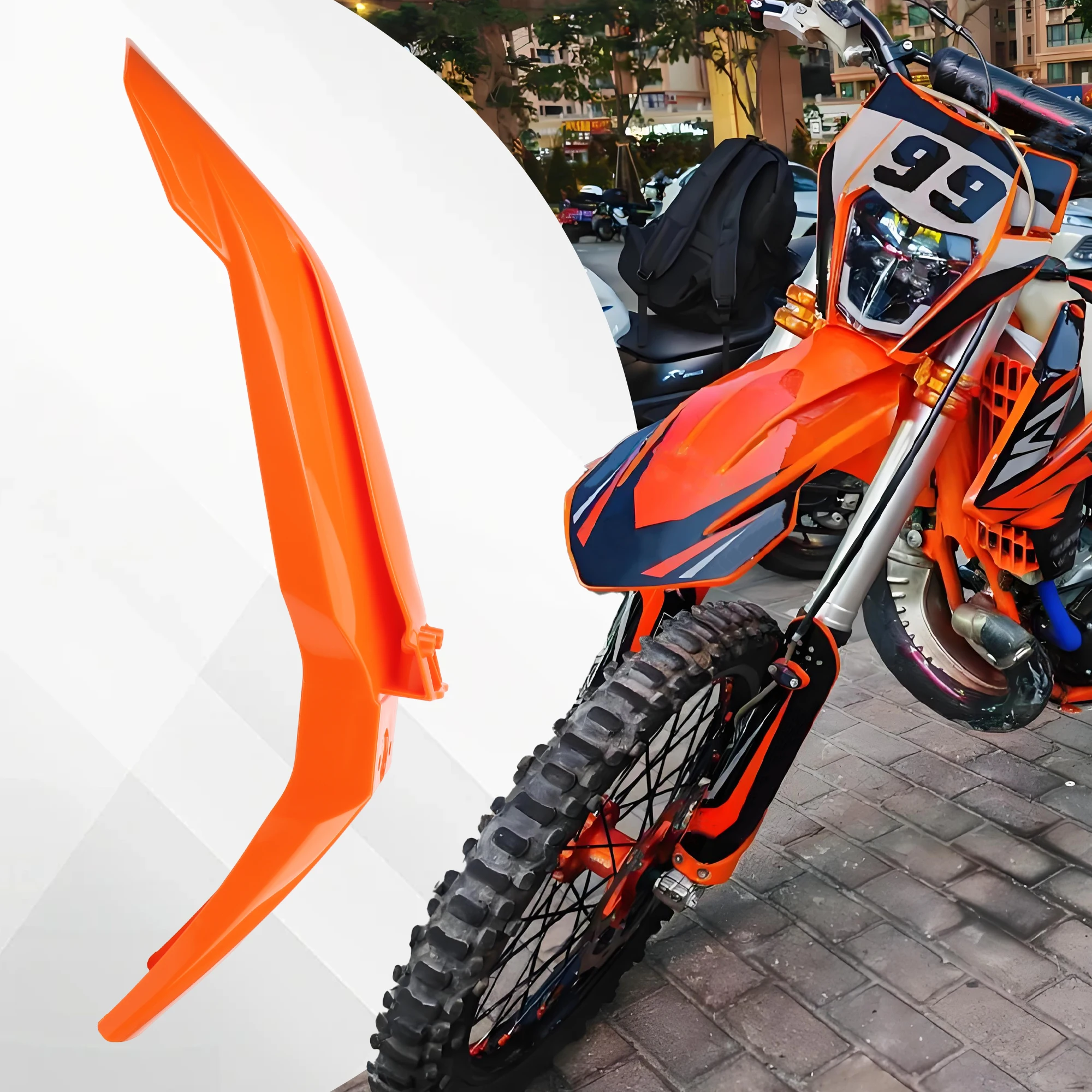 For KTM XC SX EXC XCW XCF EXCF SXF XCFW 150 250 300 350 450 500 2019-2023 Motorcycle Front Fender Enduro DirtBike Modified Parts