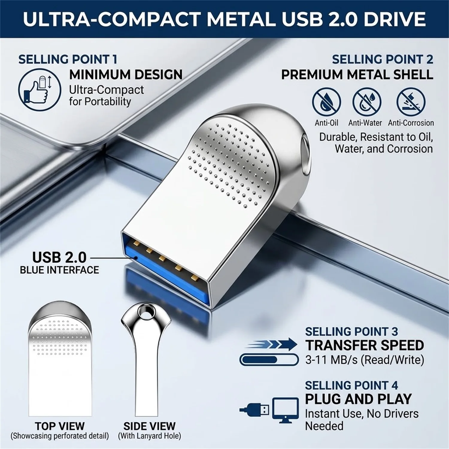 New Style USB 2.0 Pendrive USB Flash 128GB Pen Drive 8GB 16GB 32GB 64GB High Speed U Stick USB Drive