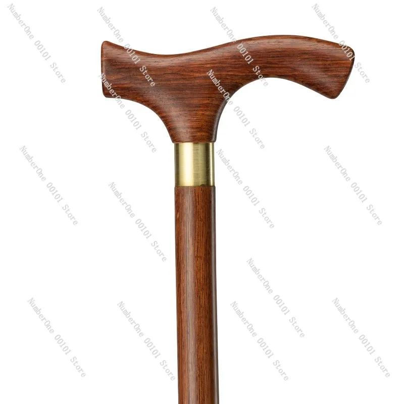 

Genuine Rosewood Elderly Crutches, High-end Mahogany Crutches, Solid Wooden Canes, Huanghuali Wood Elderly Canes, Crutches