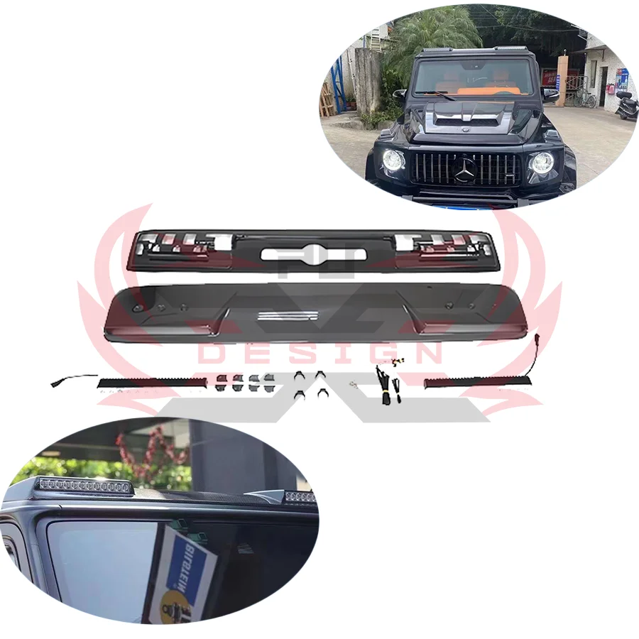 Car Exterior Parts Front Top Light Dry Carbon Fiber Roof Top Led Light For Mercedes Benz G-Class W464 G63 G500 G65 Top Lamp