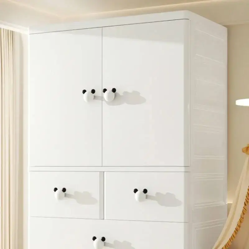 ตู้เก็บของพลาสติกสำหรับเด็ก ตู้เสื้อผ้า ตู้จัดระเบียบห้อง ตู้เสื้อผ้าเด็ก ไม้แขวนเสื้อ ป้ายเฟอร์นิเจอร์เด็ก MR50CW