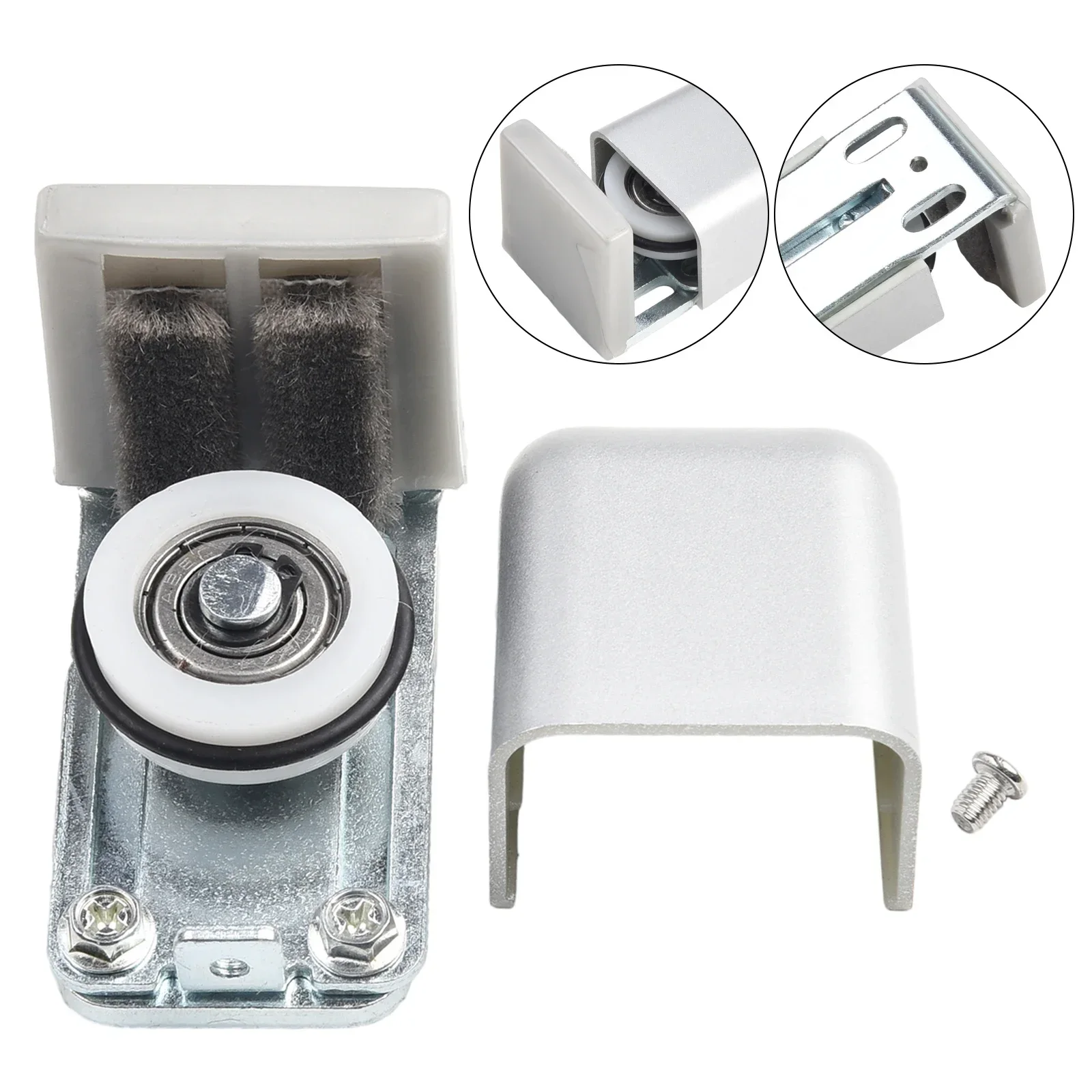 Sliding Door Slides Rails Adjustable Barn Door Floor Guide Roller Wall Mount Bottom Stay Sliding Limit Stop Door Stop Hardware