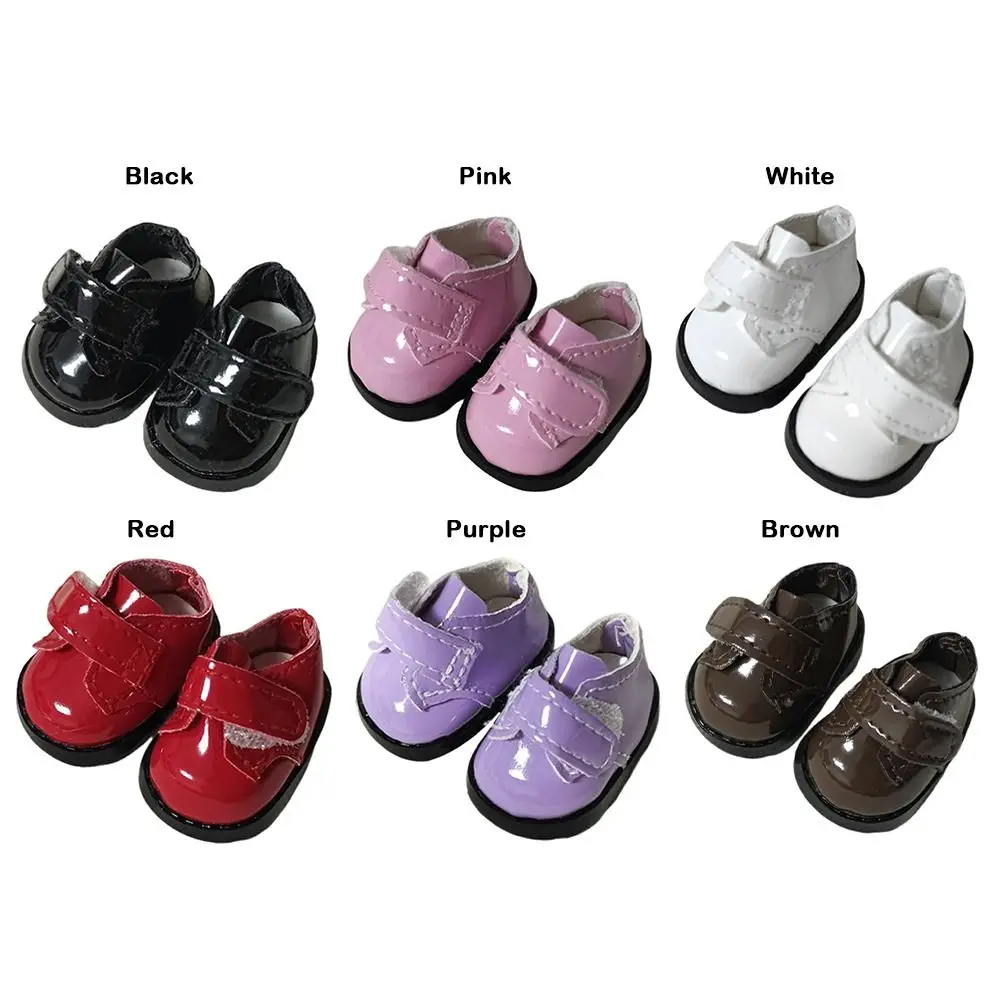 3.8CM For 17CM Labubu Doll Shoes Leather Material Multiple Styles Doll Shoes Hand-made DIY For Labubu Doll Accessories Doll Toys