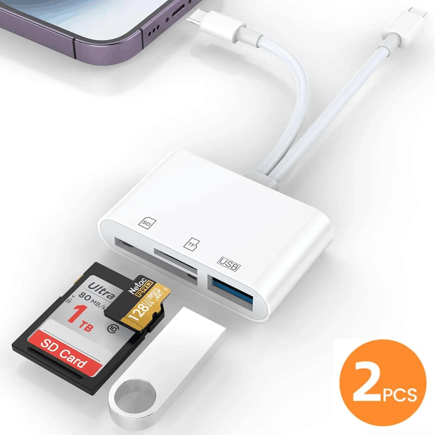 

5-в-1 USB 3.0 Lightning Type C SD TF Card Reader Адаптер для iPhone iPad MacBook Samsung Android Камеры Другие устройства