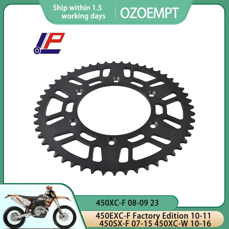 

OZOEMPT 520-52T Motorcycle Rear Sprocket Apply to 450EXC-F Factory Edition 10-11 450SX-F 07-15 450XC-F 08-09 23 450XC-W 10-16