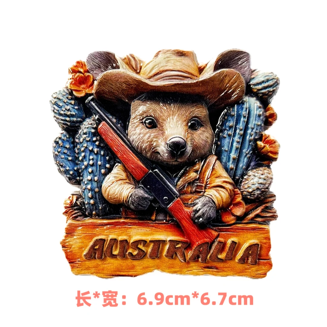 Oceania Australia Sydeny Resin 3D Fridge Magnets Tourism Souvenir Refrigerator Handicraft Gift Decoration Articles
