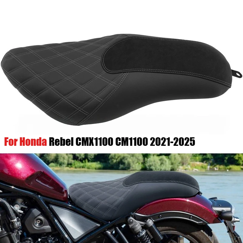 For Honda Rebel CMX 1100 CM1100 CMX1100 2021 2022 2023 2024 2025 Motorcycle Seat Cushion Rider Passenger Two-Up Seat Cushion