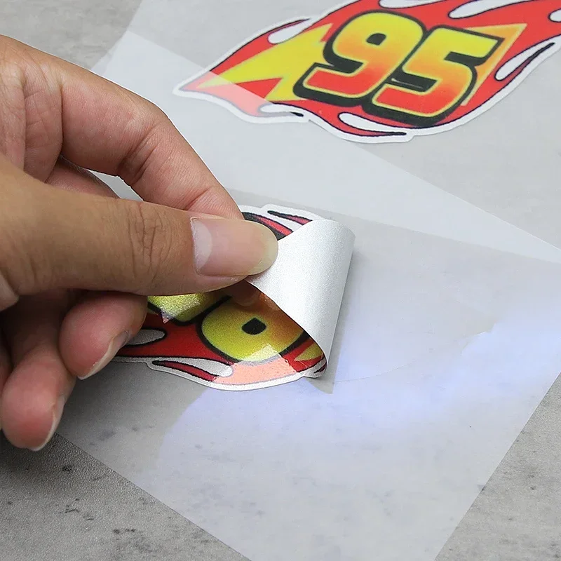 1 шт. "95" наклейка с пламенем для мотоцикла, автомобиля, гоночного стиля, украшение, крутая наклейка, аксессуар