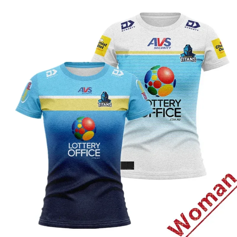 2024 Titans Home/ Away Rugby Jersey - Women's Size: S-3XL （Print Custom Name Number）