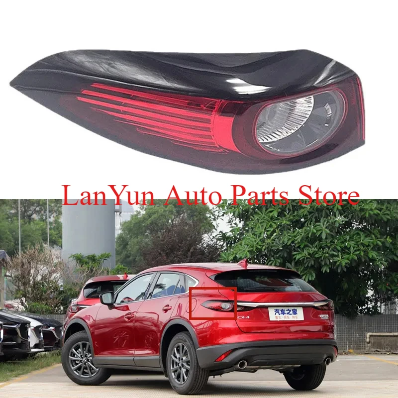 For Mazda CX4 2020 2021 Car Accessories LED Rear Outside Tail Light Assembly Stop Lights Parking Lamp Turn signal Rear lamp