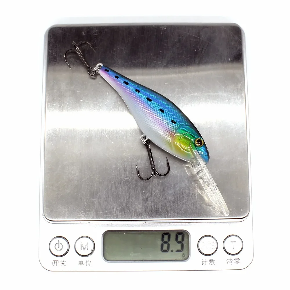 Crankbait Floating Minnow 70mm 8,8g Hardbait Crank Deep Diver Tiefe 1,5-3,3m Angelköder VMC Haken Tackle Qualität – Detail 4