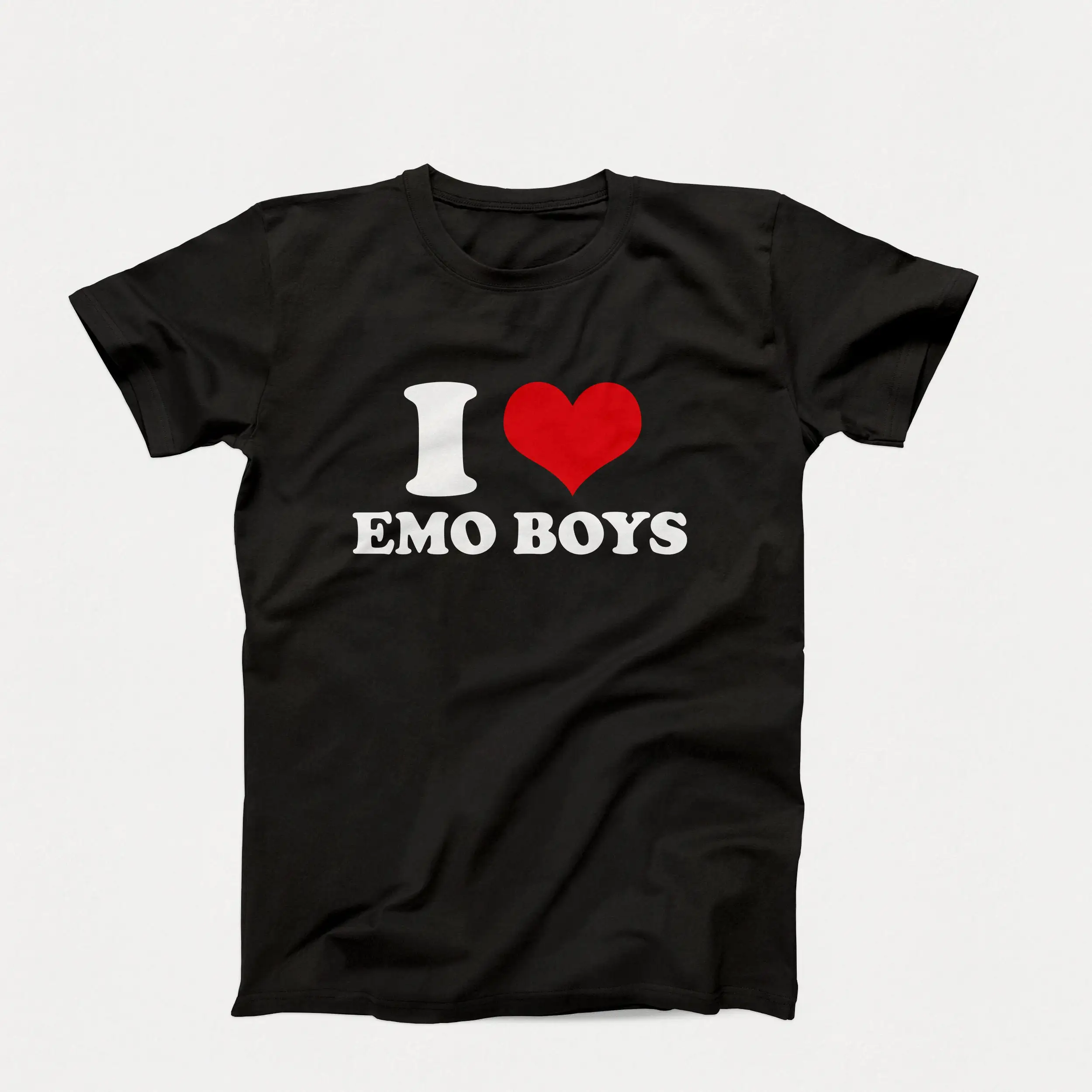 

Футболка I Love Emo для мальчиков, милая эстетичная готическая альтернатива для любителей моды для любителей ее любителей панк-энтузиастов