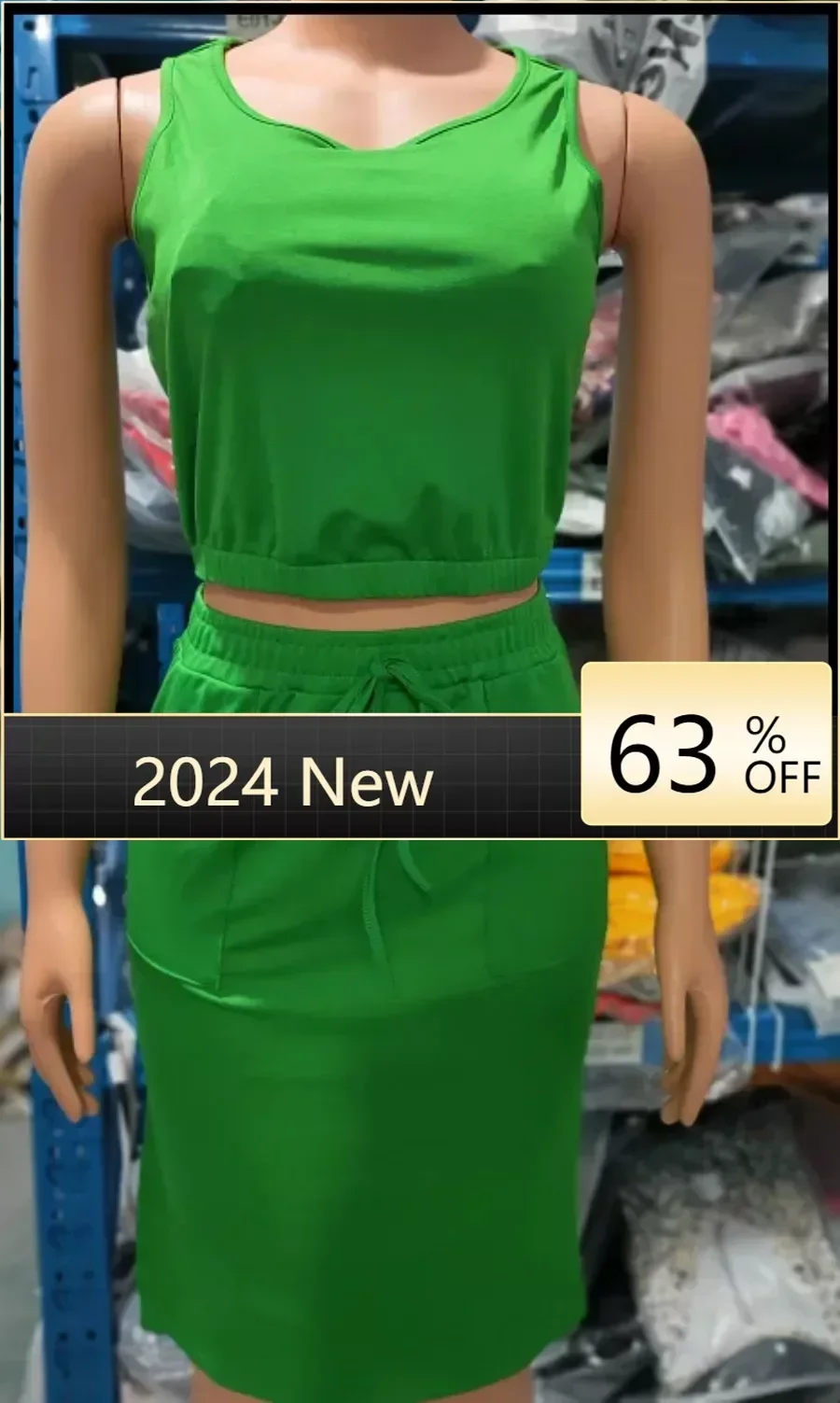 

Crop Tank Top & Wide Leg Pants Set Y2k Vest Green Matching Sets Spring Vintage Boho High Waist Loose Work 2024 Suit Streetwear