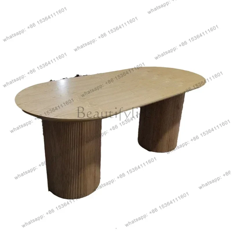 YJ Dinette Minimalist Design Kitchen Dining Tables Coffee Wooden Office Dining Table Modern Living Room Home Furniture Comedor L