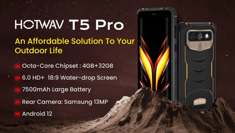 

2025 New Hotwav T5 Pro, Helio Mt6761 120Hz 6.0-Inch Screen, Triple Proof 4G Smartphone, 4Gb Ram, 32Gb Rom 48 Hour Shipping