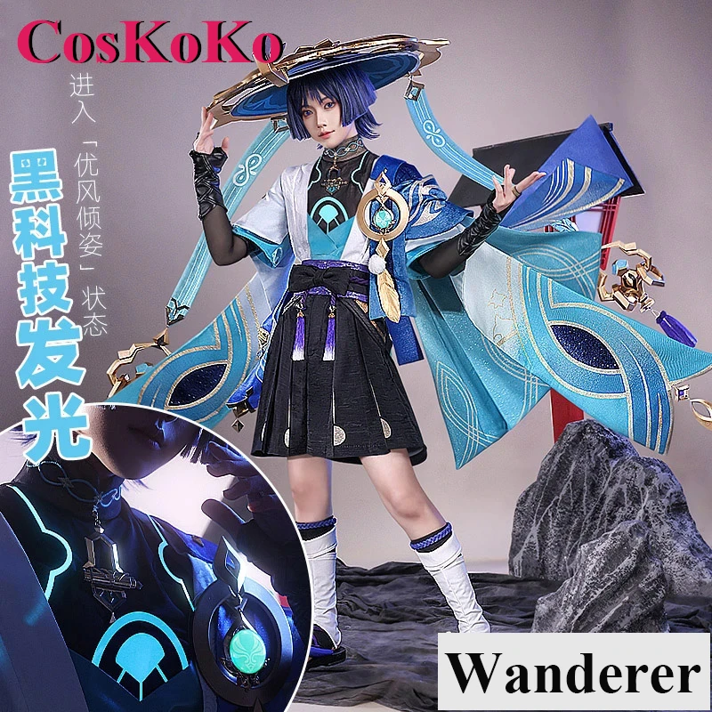 Coskoko-男性のためのwandererコスプレ衣装、アニメゲーム、宝石すねへの影響、便利な警察の制服、ハロウィーンパーティー、ロールプレイウェア、S-3XL