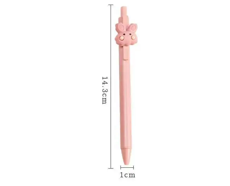 1-teiliger Lytwtw's süßer Gelstift, kreativer Hase, Schleife, Presse, Büro, Geschenk, Schulbedarf, Schreibwaren, Kawaii, lustige Stifte – Detail 14