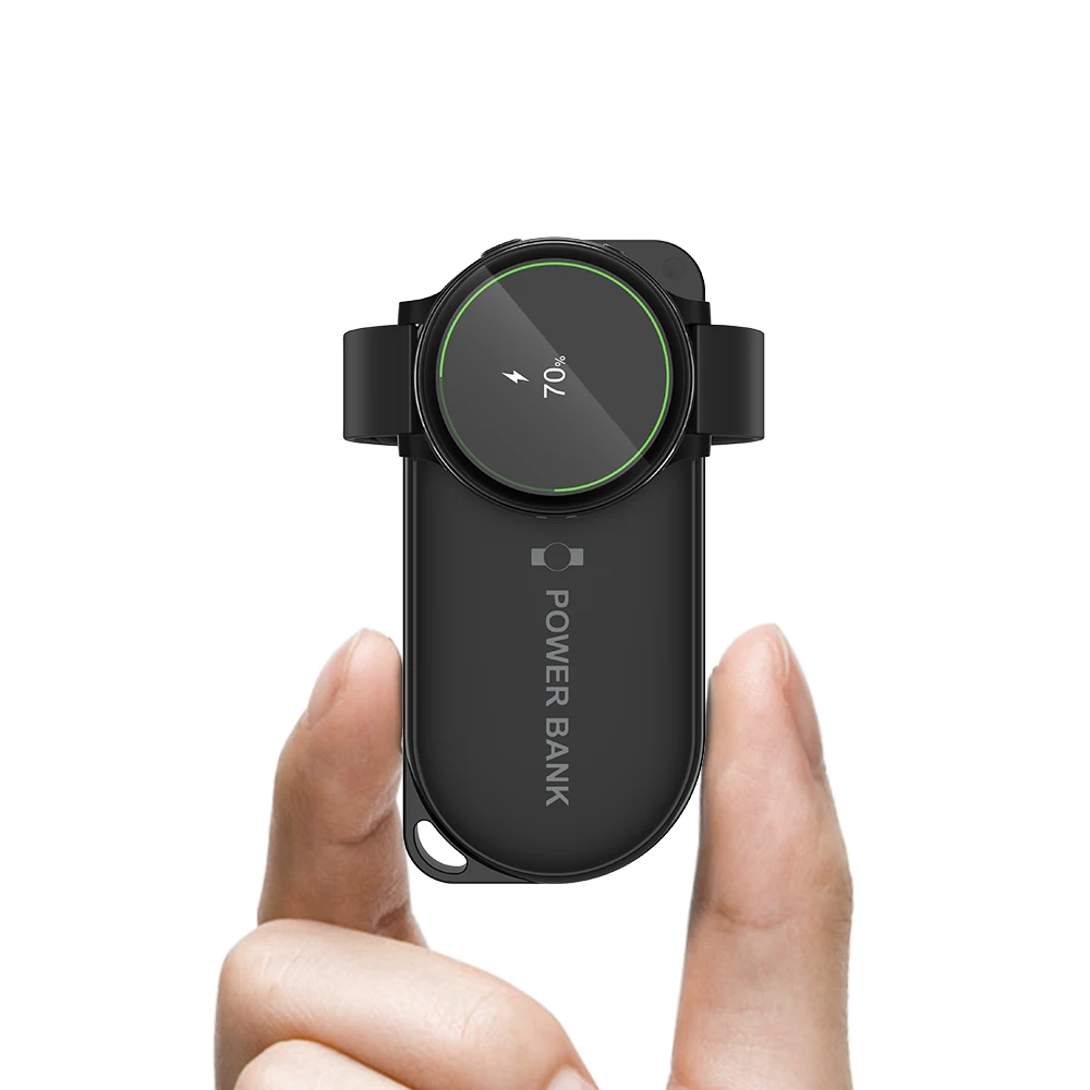 Magnetyczna ładowarka bezprzewodowa Mini Power Bank 1200mAh przenośna do Samsung Galaxy Watch 5 Pro/ 5/4/4 Classic/ 3/ Active 2/ Active