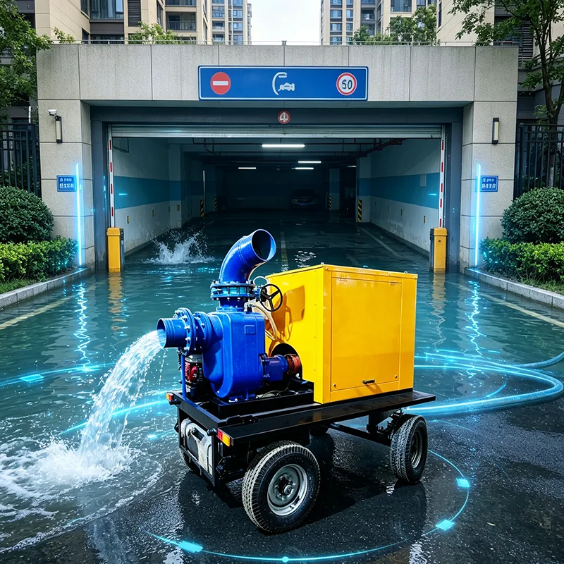 

Customized Submersible Flood Pump with Power Cord Deep Water Drainage Pump for Well Flood Control Deep Pit Dewatering
