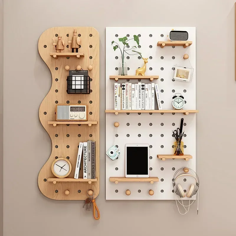

Customized Entrance Foyer Cave Panel Storage Rack,Solid Wood Display and Storage Wall,Storage Rack,Wall Accessories,Styling Wall