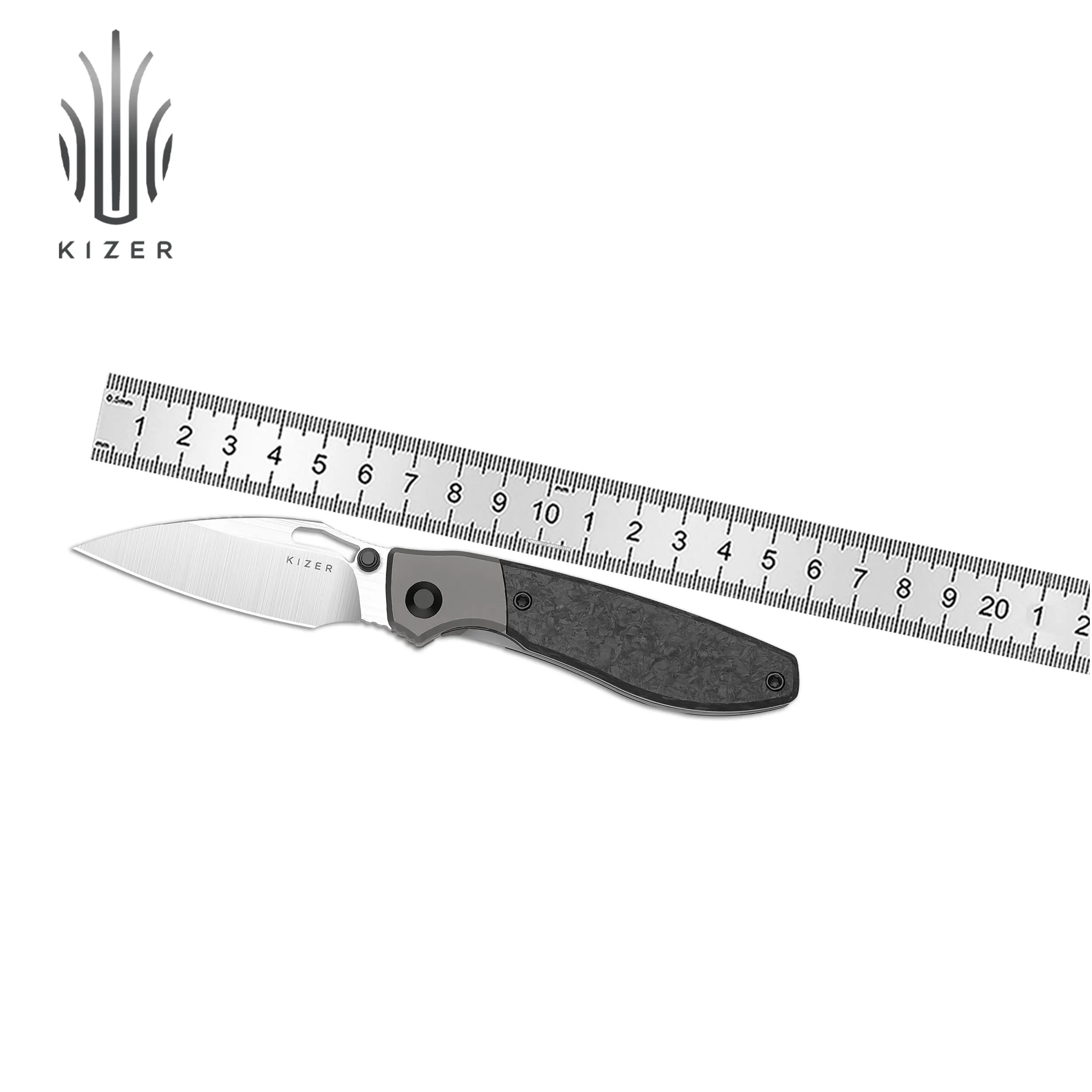 

Kizer Folding Knife Shrike Ki3746A1/Ki3746A2/Ki3746A3 Titanium Handle S45VN Steel Blade Survival Pocket EDC Tools Knives