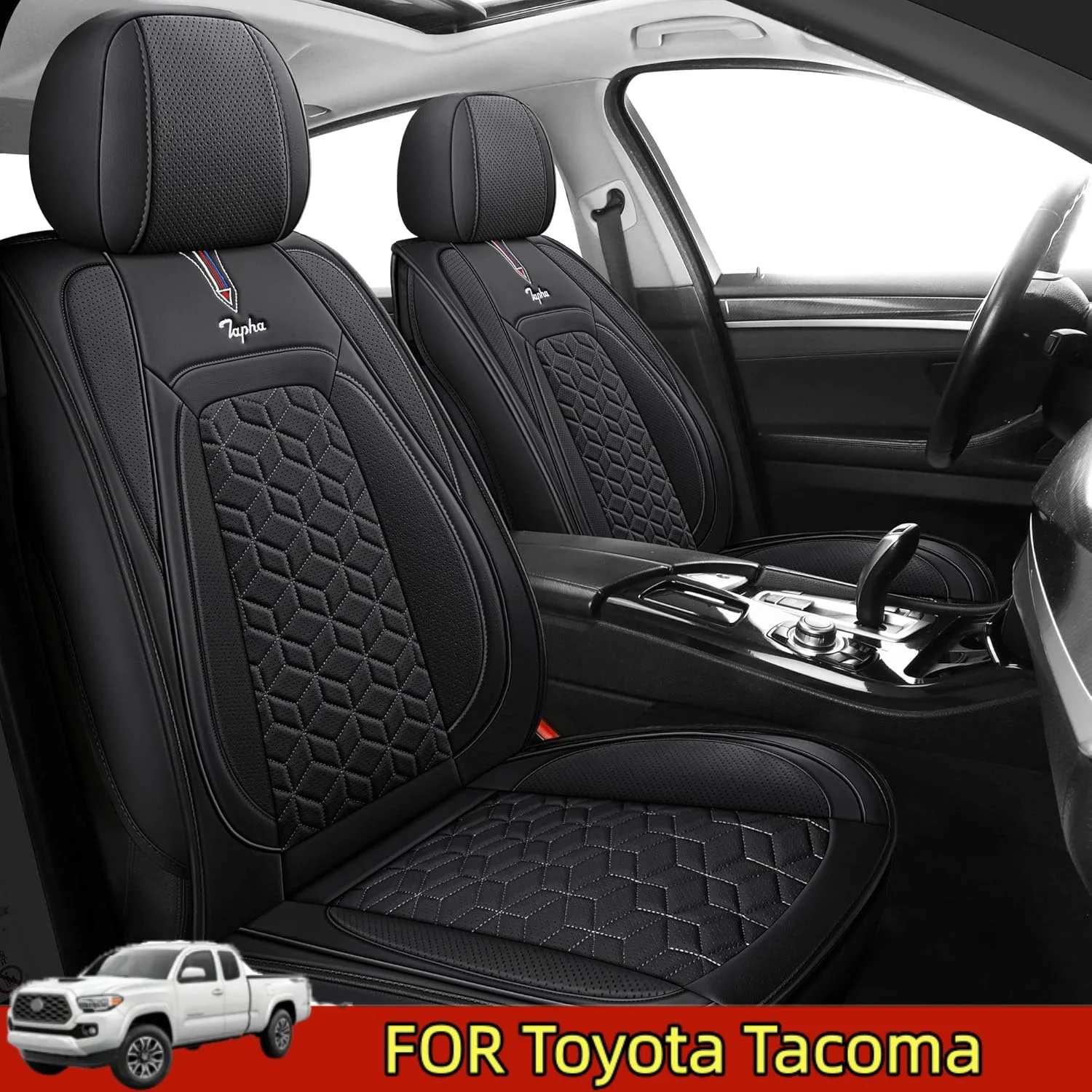 

Чехол на автомобильное сиденье Toyota Tacoma, высококачественный, из искусственной кожи, дышащий, износостойкий, износостойкий, износостойкий