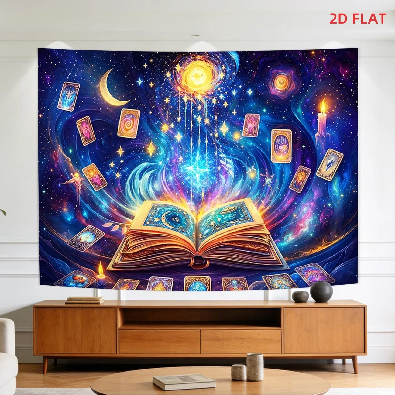 VIKAMA Divination Wind Tapestry - Tarot Card Room Wall Hanging Decoration - Divination Room Home Decor Tapestry