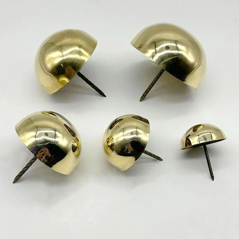 Retro Vintage 10PCS Antique Brass Decorative Upholstery Tacks Nails Screws Jewelry Gift Box Gate Door Decorative Nails Studs