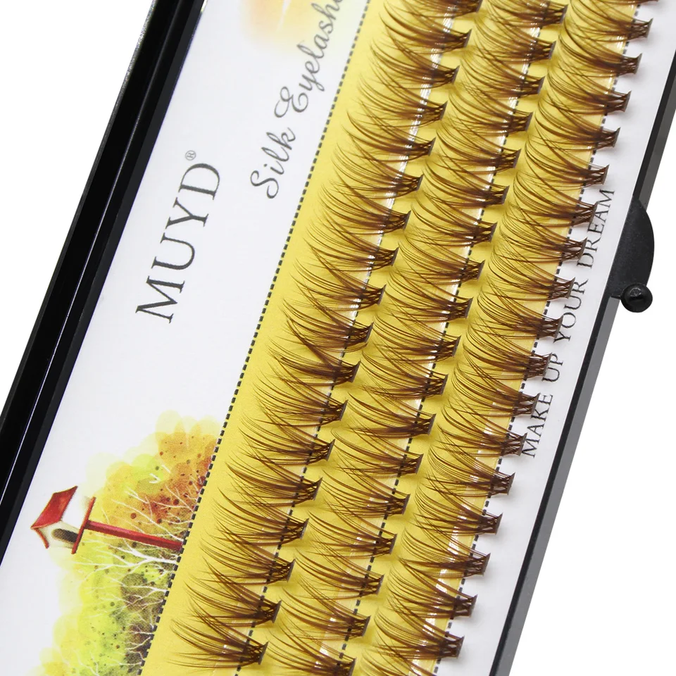 Mayoreo de pestañas postizas marrones 20D 30D sexys naturales suaves extensión de pestañas postizas herramienta de maquillaje simple y fácil de operar 6