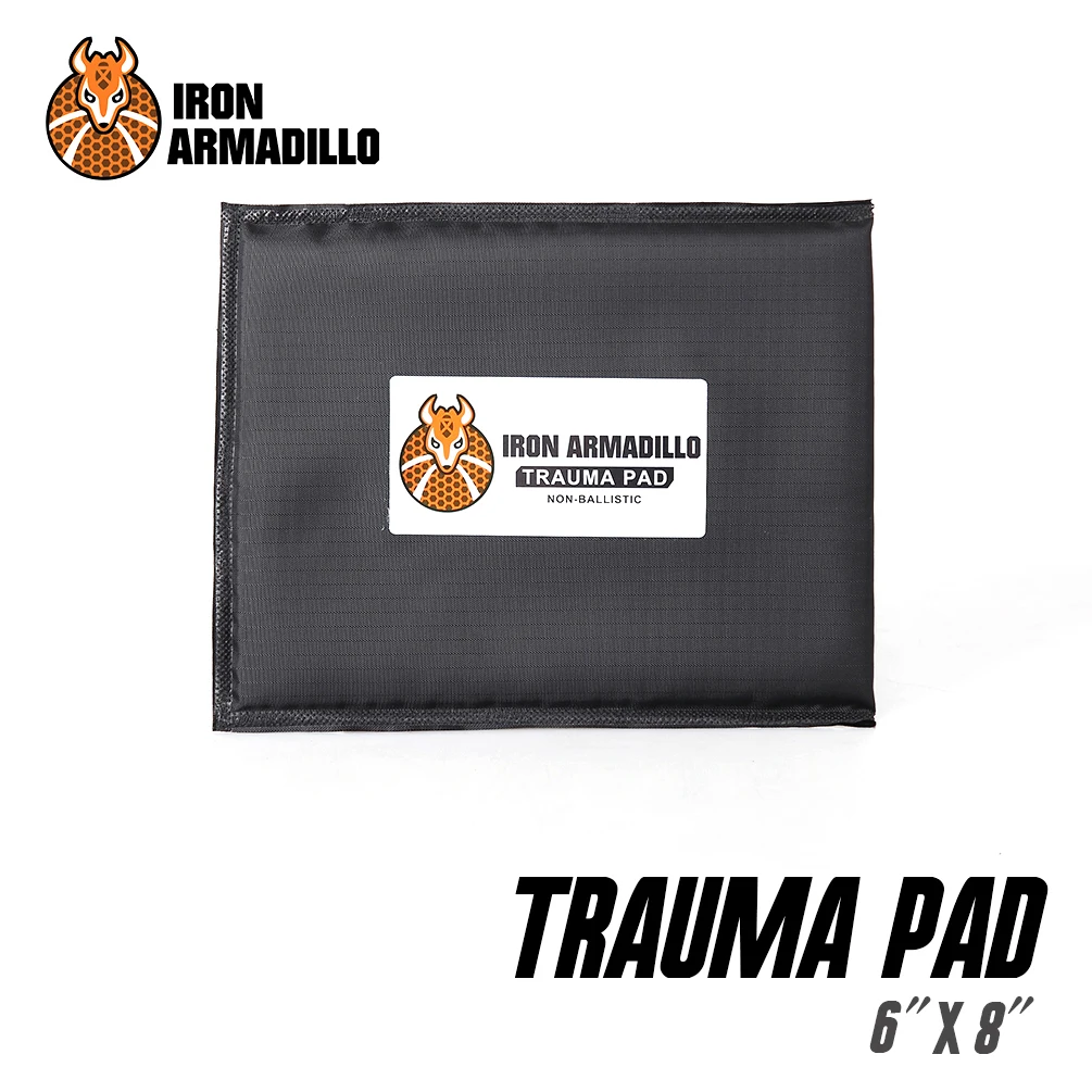 Iron Armadillo Armor Blunt Force Trauma Pad NON-BALLISTIC 6 x 8  Not Bulletproof Pair