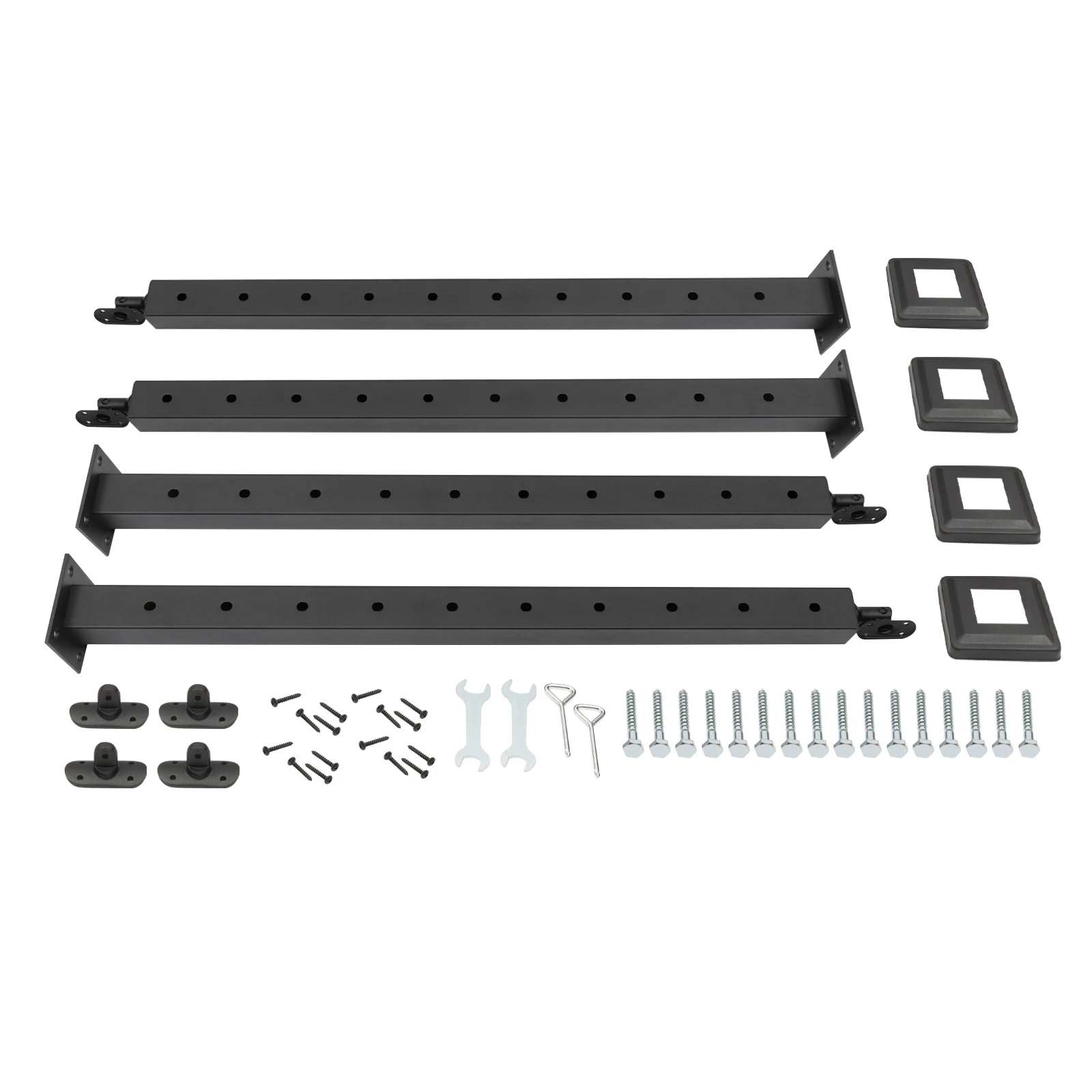 Cable Railing Post 30°Drilled Stair Post Adjustable Top Angle Line Post Top Mount StainlessSteel Finish Wood Concrete Level Deck
