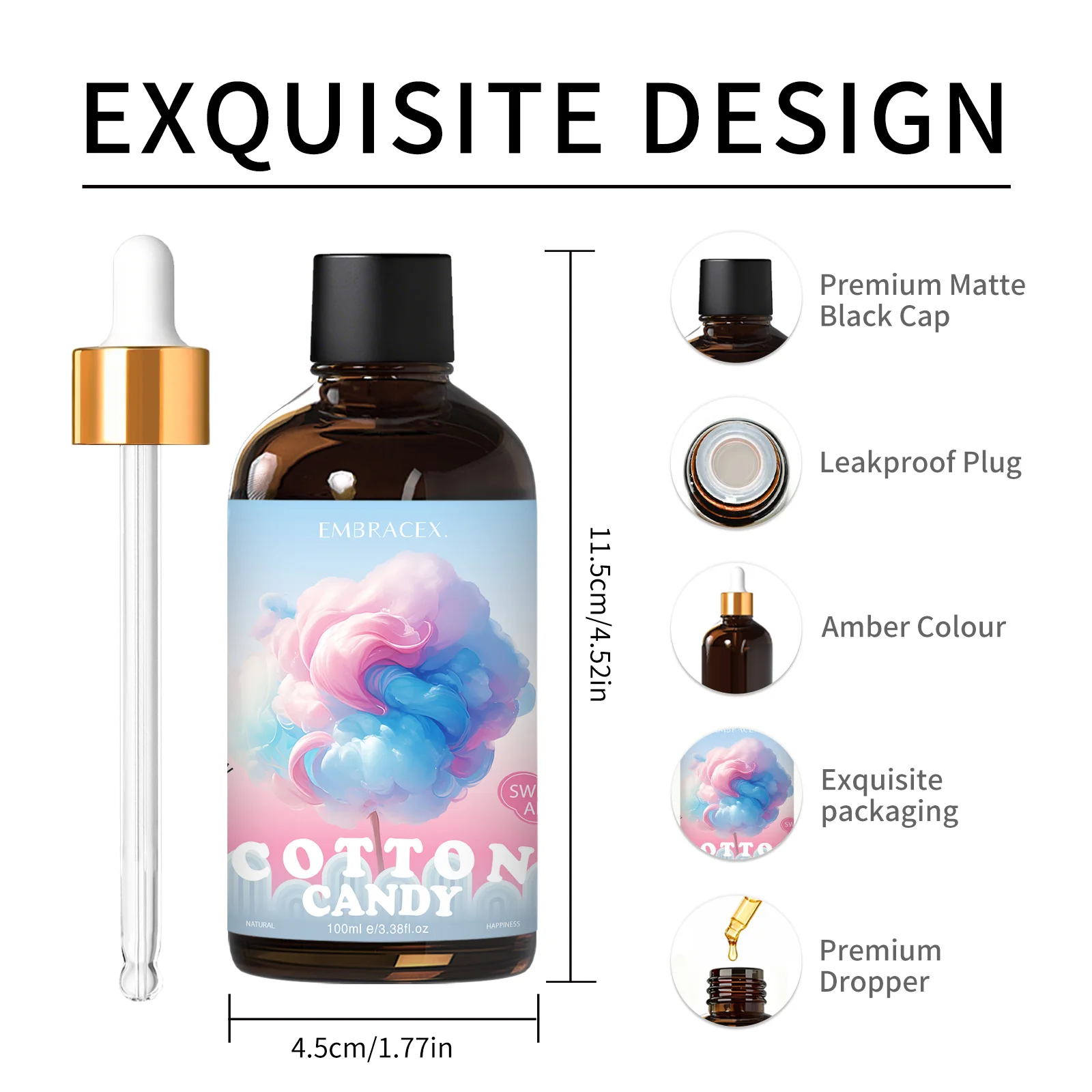 100ml Cotton Candy Fragrance Oils Diffusers Candles Making Gift To Friends Sweet Scent Reed Diffuser Oil