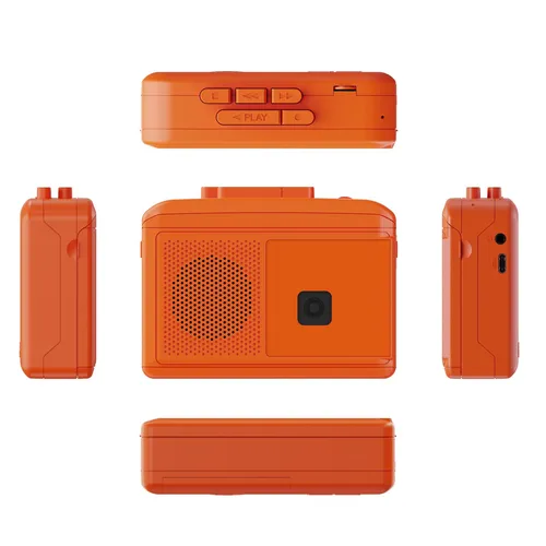 Imagen 2 del producto Grabadora de casete, reproductor de casete portátil, reproductor de cinta de casete con conector multifuncional de 3,5mm para estudio, vida laboral
