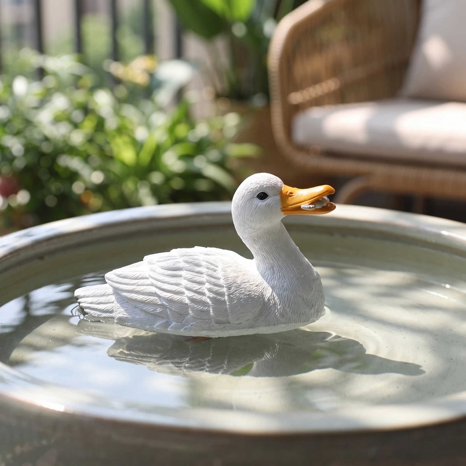 Floating Duck Realistic Pond Ornament with Molded Feathers Duck Decoy Long-Lasting Decor Outdoor for Gardeners, Ponds