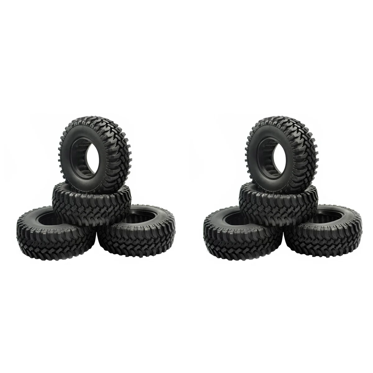 

8 шт., резиновые шины 1,9 дюйма, 1,9x38 мм для 1/10 RC Crawler TRX4 Axial SCX10 III AXI03007 90046