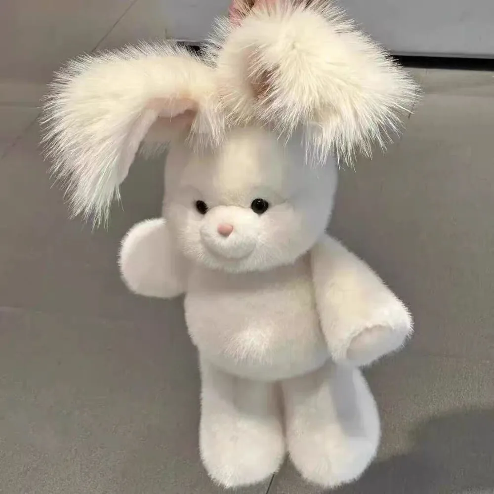New Design Soft Rabbit Animal Pillow Emotional Support 17.7inch with Long Ear Cute