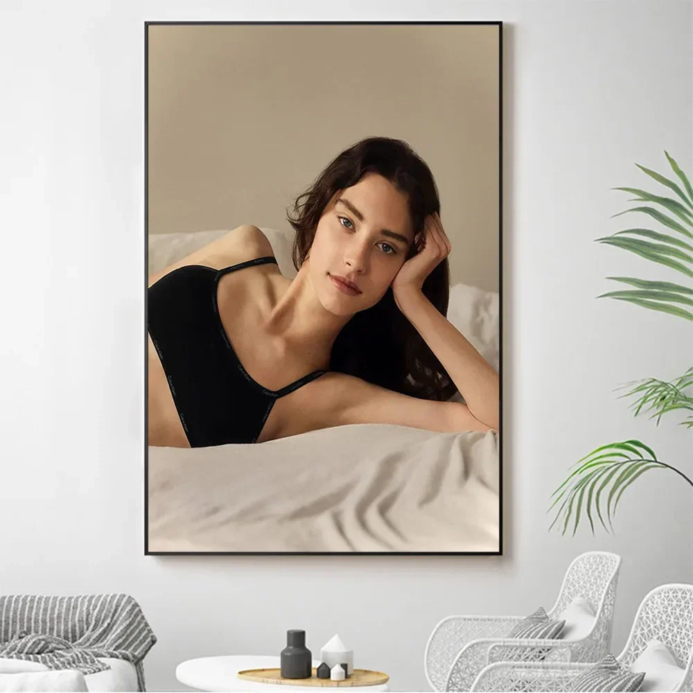 Silk Cloth Wall Poster Sophie Martynova Sexy Model Star Art Home Decoration Gift HD Bright