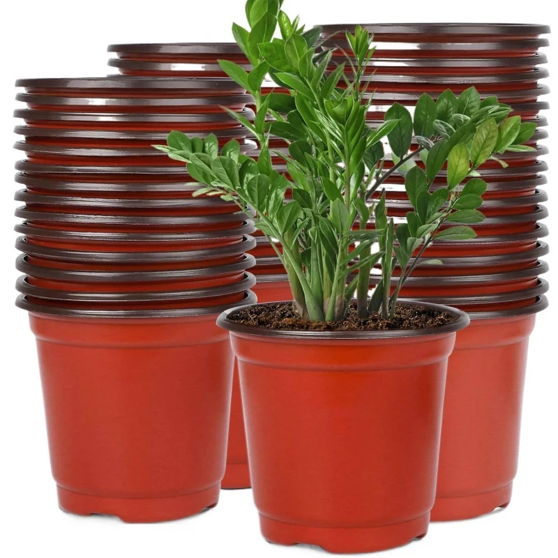 Flexible Plastic Seedling Pots 4-6 Inch 75-150 Individual Containers for Growing SucculPlants And Flower Seeds Specialized Pots