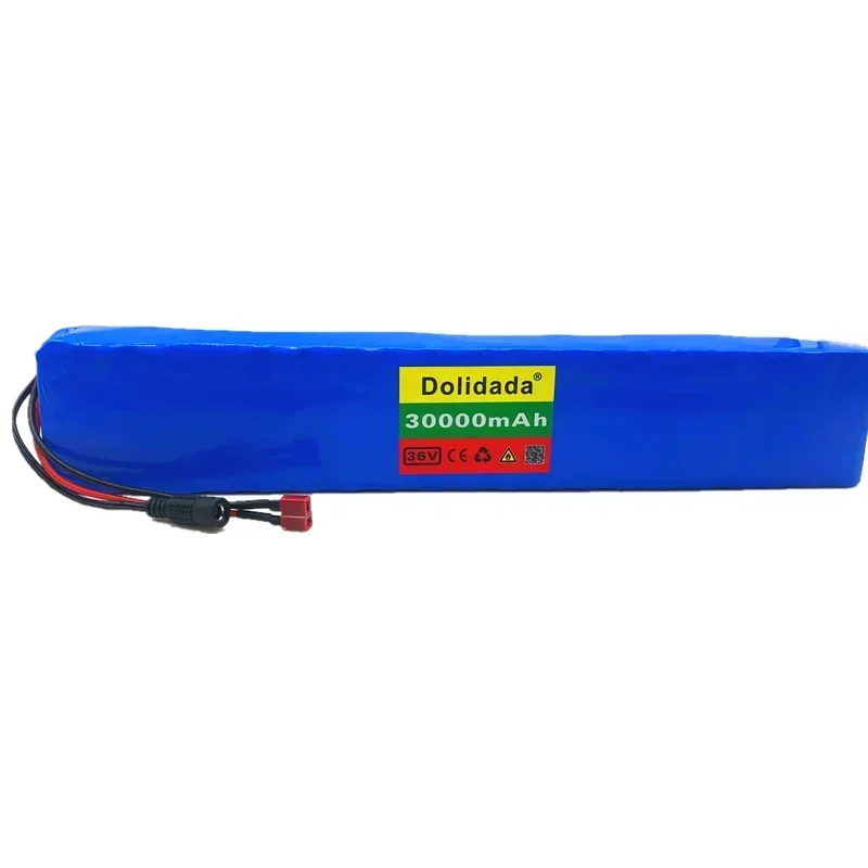 New High Power 36V Battery 10S4P 30Ah 18650 Battery Pack 800W 42V 30000mAh for Ebike Electric Bicycle with BMS+charger