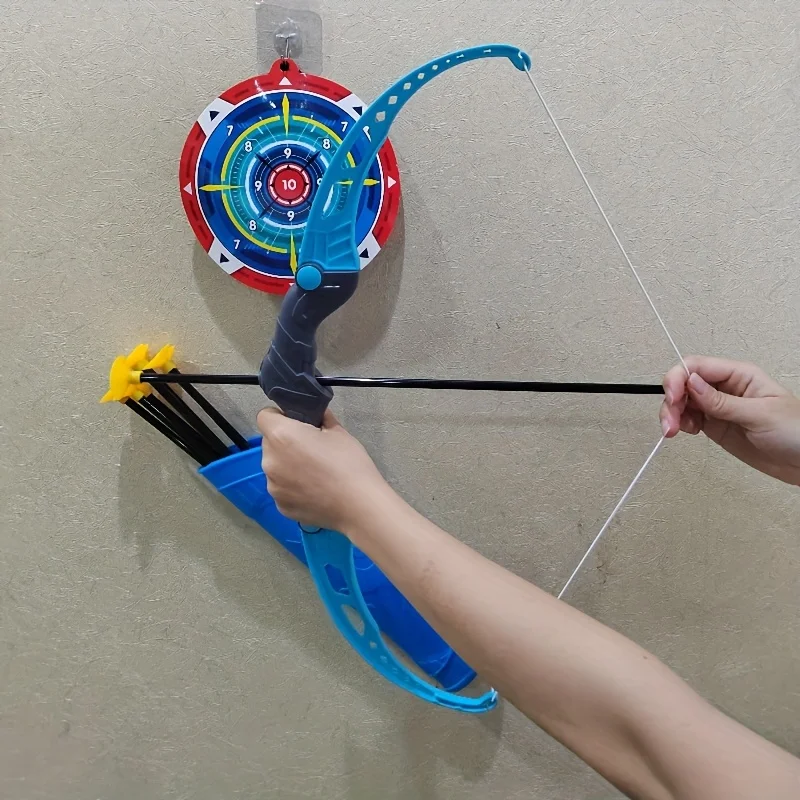 الرماية الهدف دلو مجموعة القوس والسهم ألعاب أطفال في الهواء الطلق الرماية ممارسة لعبة متعددة اللاعبين المنافسة الرياضة هدية للطفل 52 سنتيمتر