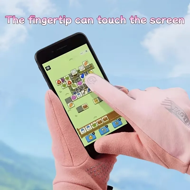 قفازات شتوية للنساء مقاومة للماء من الصوف الحراري لركوب الدراجات قفازات مقاومة للبرد ومقاومة للرياح للتزلج والجري وركوب الدراجات